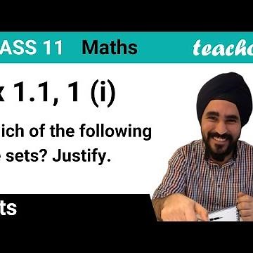 Ex 1.1, 1 (i) Class 11 - Which of the following are sets? Justify our - Teachoo