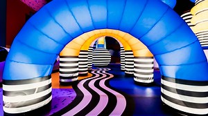 Huge inflatable structures set up at the Grand Palais this summer