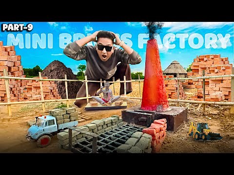 🧱 Creating Mini Bricks for an Epic Mini Construction! 🔥 Kiln & Machines in Action 🚜 - Part 9