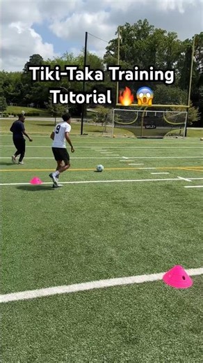 Tiki-Taka Football Training Tutorial 🔥😱#football #soccer #footballshorts #soccertraining