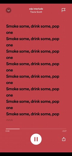 Travis Scott SDP Interlude Lyrics