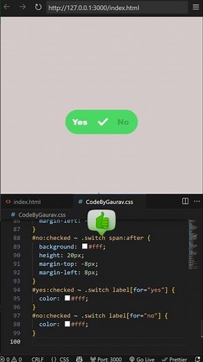 💡 Animated Radio Buttons – Must Try! #webdevelopment #coding #animation #shorst