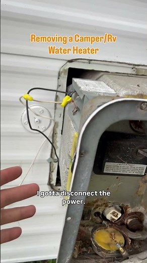 Removing your old water heater from your Camper/RV #camper #vanlife #rvlife