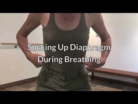 Diaphragm movement during breathing