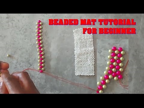 Beaded mat tutorial beginner friendly. #howto #beadingtutorial