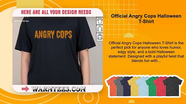 Official Angry Cops Halloween T-Shirt