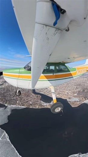 Wing Cam Footage - Green Bay to Madison, WI 📍 #aviation #cessna #flight #pilot