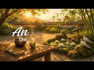 Ease🍃 30 Minutes of Peaceful Zen Music • Tea Garden & Water Sounds