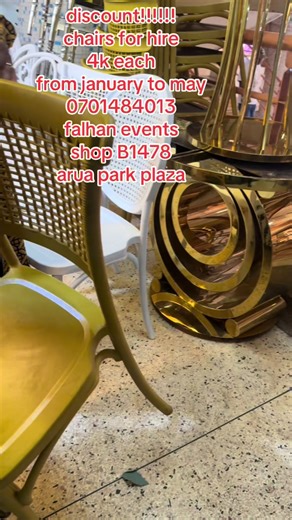 we hire everything used in decoration