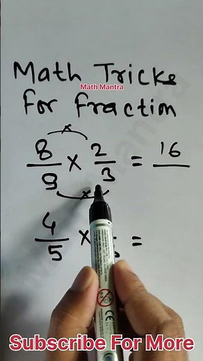 Math Tricks for Fraction #fraction #maths #mathtricks #shorts @mathantics