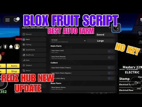 [NO KEY] BLOX FRUITS SCRIPT | REDZ HUB NEW UPDATE | Auto Farm, Raids, Bones (ROBLOX) UPDATE 30
