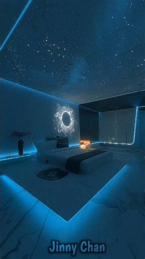 ⭐👀Luxury LED Bedroom Lighting Ideas | Modern Aesthetic Room Setup ✨#shorts