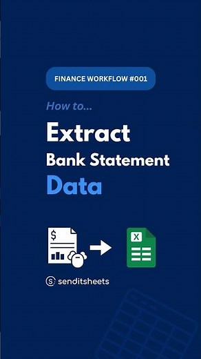 How to extract bank statement data into Excel in seconds.