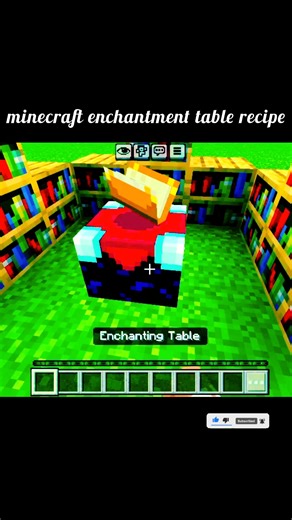 minecraft enchantment table recipe #minecraft #viral #trending #trending