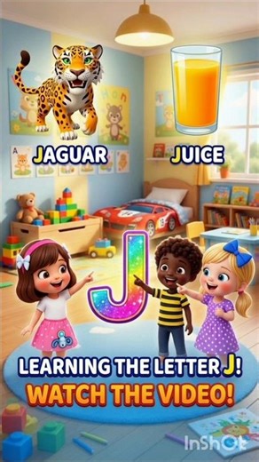 The Magic Letter J Adventure! 🐯✨ ABC Learning for Kids #toddlerlearning #englishforkids #english