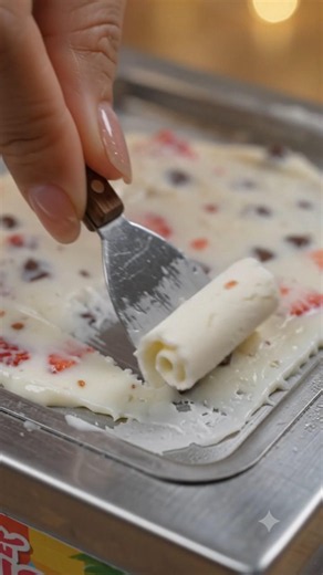 The Tiniest Rolled Ice Cream You'll See Today! 🍦😱 #shorts