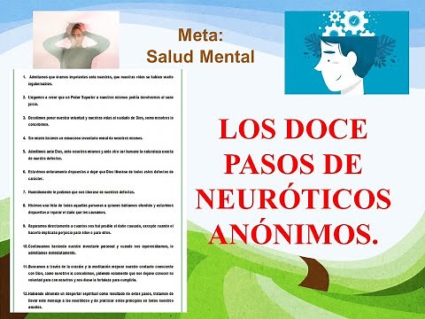 LOS DOCE PASOS DE NEURÓTICOS ANÓNIMOS, LOS 12 PASOS DE NEURÓTICOS ANÓNIMOS. CON MARCA DE TIEMPO
