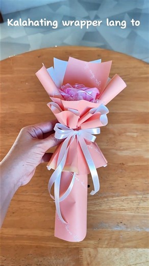 218K views · 2.8K reactions | Single rose wrapping tutorial #singlebouquet #satinrose #satinroses #singlerose #singlerosebouquet | Shanley Diy | Facebook