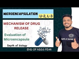 Microencapsulation part 3 | mechanism of drug releas microencapsulation | evaluation of microcapsule