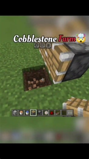 minecraft automatic cobblestone farm🤯😱#minecraft #shorts #youtube