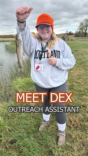 Meet the Hunt NE team! 👋 Dex is the Outreach Assistant. She loves learning new outdoor activities, fall colors, and her dog Chocko. What questions do you have for Dex? Let us know in the comments! | Hunt Nebraska