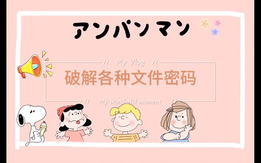 免费破解各种加密文件（Pdf、Word、压缩包、Excel等）