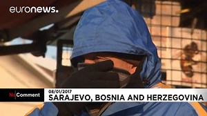 Video. Polar conditions in Bosnian capital Sarajevo