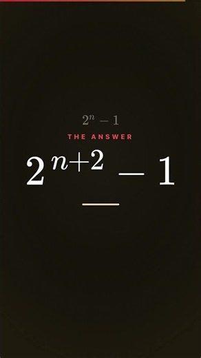 7, 15, 31 — but it's not 2^n - 1 #Shorts