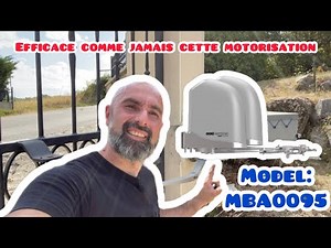 Je pose la motorisation Scs Sentinel modèle Mba0095