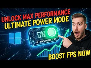 Enable Ultimate Performance Power Plan on Windows ⚡ Boost FPS & Max Performance (2026)
