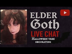 Live Goth Halloween Tree Decorating