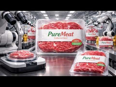 The Future of Meat: Inside the Cultured Beef Meat Factory Tour (Full Process)