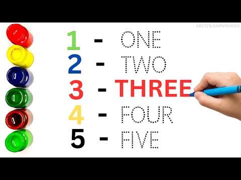 Number names | Number Names 1- 5 | Number spelling | Numbers 1 to 5 #abc123learningkids