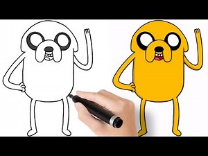 how to draw Jake the Dog from Adventure time step by step easy