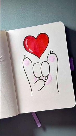 Draw a Valentine in 1 Minute ❤️ | Super Easy Love Drawing