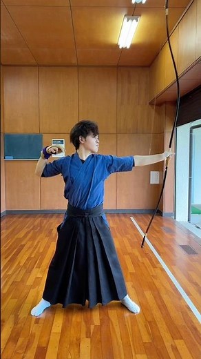 【弓道】弓手で離れを誘う練習法#弓道#kyudo