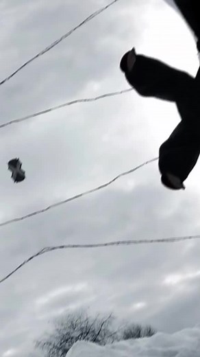 Winter Dance Routine in Snowy Outdoor Setting