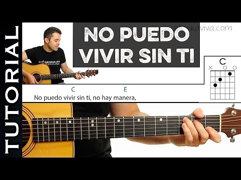Como tocar No Puedo Vivir Sin Ti en guitarra acústica