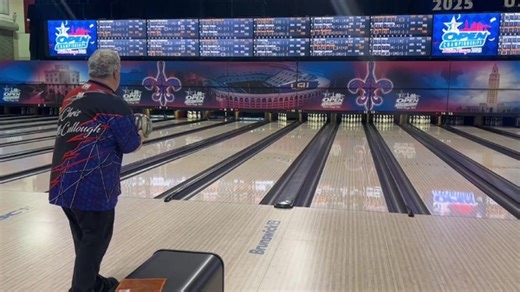 Two Standard Division bowlers this afternoon cracked the top five at the #USBCOpen. Chris McCullough, from Clarksville, Tennessee, and Ronald Rogers, of Phenix City, Alabama, totaled 1,244 in Standard Doubles, tying for third place with Justin Dahlke and Nolan Hartl of Prior Lake, Minnesota. Rogers fired a 586 series, while McCullough — unknowingly with a chance — stepped up in the 10th frame and delivered back-to-back Brooklyn strikes to close out a 658 series in the Raising Cane’s River Center