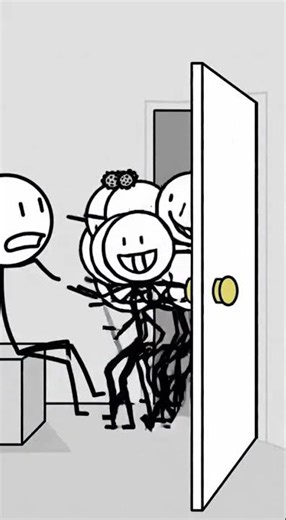 When You Forget to Lock the Door 😭💀#stickfigure #animation #funnyvideo #meme #4kmemes #funnyshorts