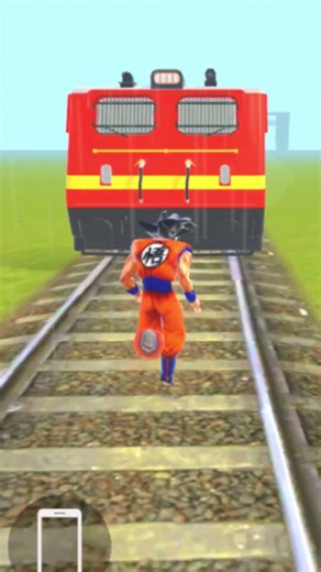Shinchan Goku VS Train Challenge in Indian theft auto Simulator Game #shorts #ibd3d