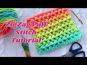 Zig Zag Crochet Stitch Tutorial + Easy Project Ideas