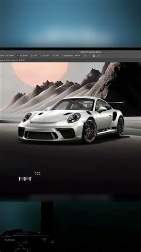 Photoshop Car Poster | Cinematic Racing Design