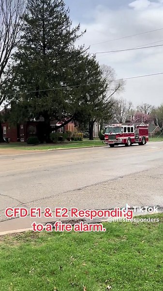 Fire Truck Responding to Fire Alarm