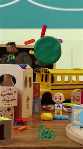 Throwing Shapes! 🟧 Learn Shapes With Cody And JJ From CoComelon #kids #shorts