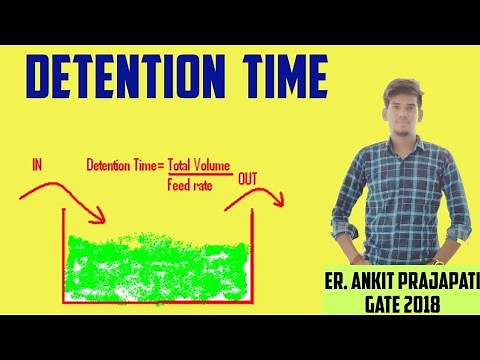 Detention Time Calculation | Detention time for sedimentation Tank | Environmental Engineering .