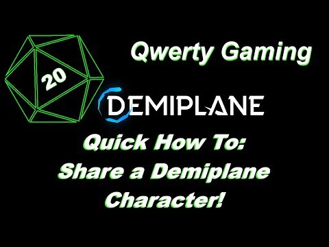 Quick How To Share a Demiplane Character