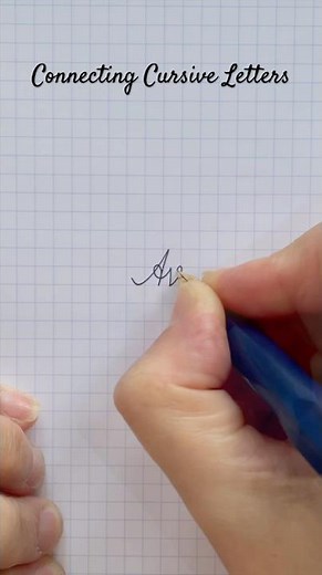 How to Connect Cursive A to v | connecting cursive letters | cursive handwriting