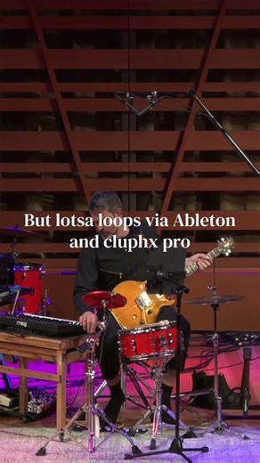 Guitar and synth looping fun. Ableton with clyphx pro scripting. Link to the full perf at the end.