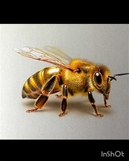 How to draw a realistic 🐝 bee#art #3ddrawing #drawing #shorts #foryou
